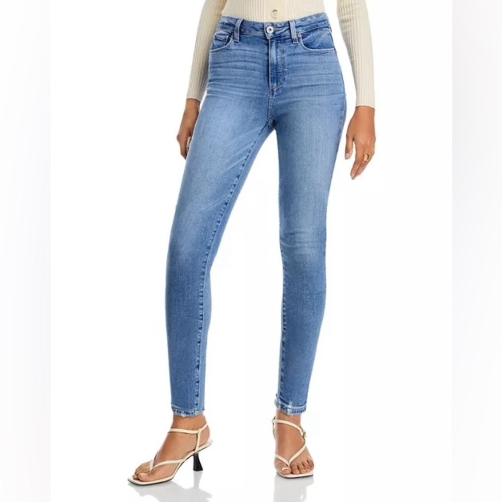 PAIGE Cindy Straight High Rise Jeans – Minimal Wear